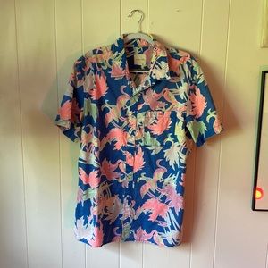 Vibrant colored Hawaiian shirt from American Eagle
